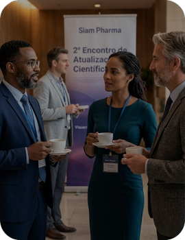 Ambiente para networking e troca de experiências clínicas